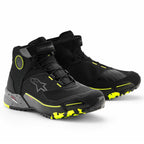 Alpinestars CR-X Drystar Waterproof Motorcycle Adventure Riding Shoes (Black/Dark Grey/Yellow Fluo)