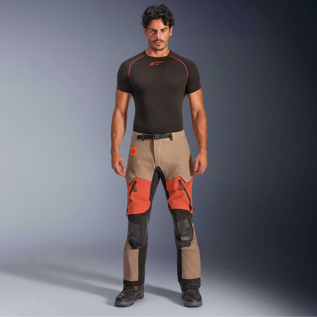 Alpinestars Halo PRO Drystar XF Laminated Motorcycle Adventure Textile Pant - Waterproof (Walnut/Rust/Black)