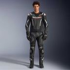 Alpinestars GP FORCE V2 Airflow Motorcycle Leather Jacket (Black/White)