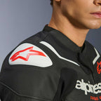 Alpinestars GP FORCE V2 Airflow Motorcycle Leather Jacket (Black/White)