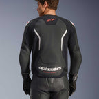 Alpinestars GP FORCE V2 Airflow Motorcycle Leather Jacket (Black/White)