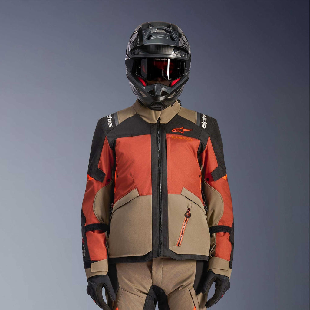 Alpinestars Andes Drystar V4 Motorcycle Adventure Textile Jacket (Wallnut/Rust/Black)