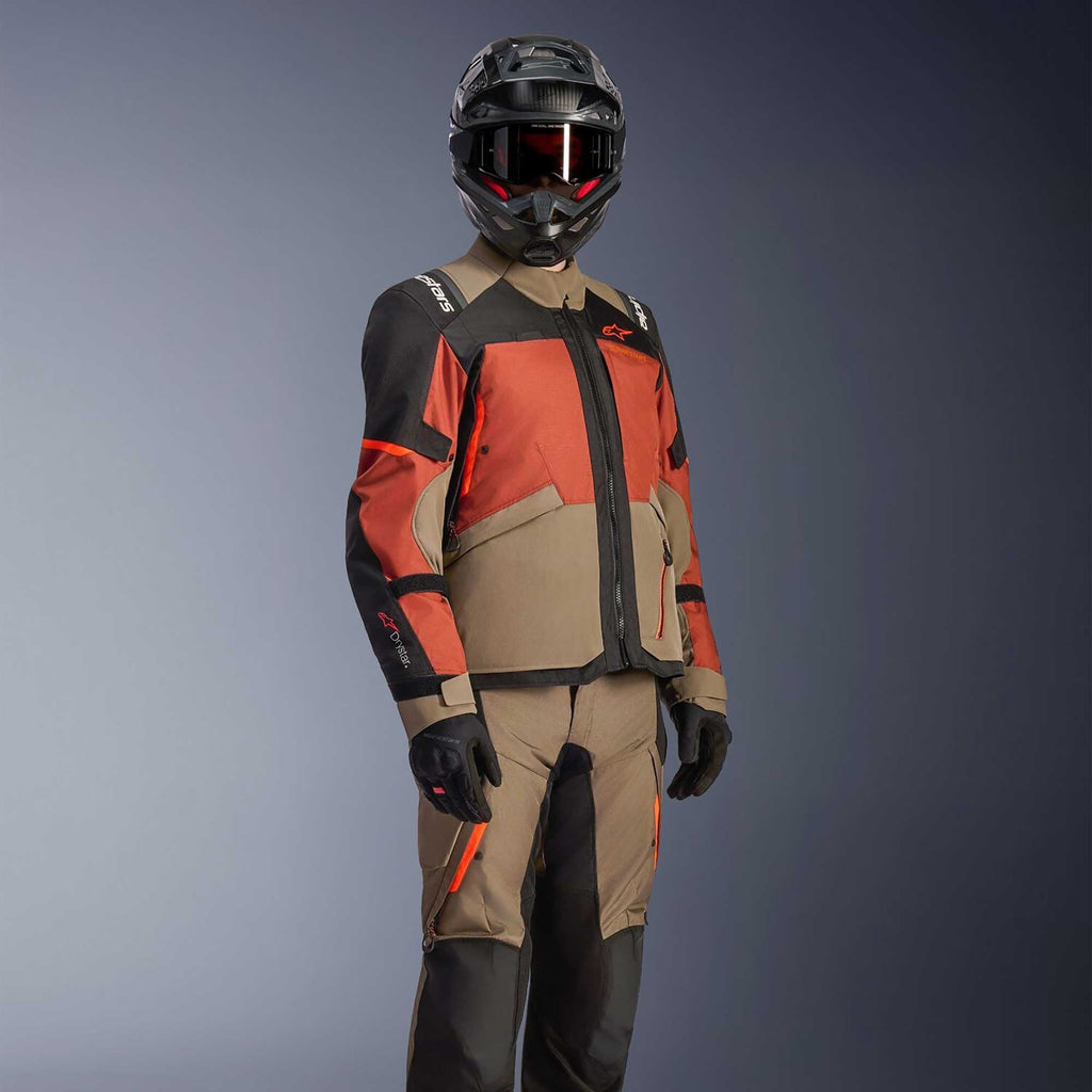 Alpinestars Andes Drystar V4 Motorcycle Adventure Textile Jacket (Wallnut/Rust/Black)