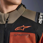 Alpinestars Andes Drystar V4 Motorcycle Adventure Textile Jacket (Wallnut/Rust/Black)