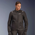 Alpinestars Women's Andes Drystar V4 Motorcycle Textile Jacket (Black)