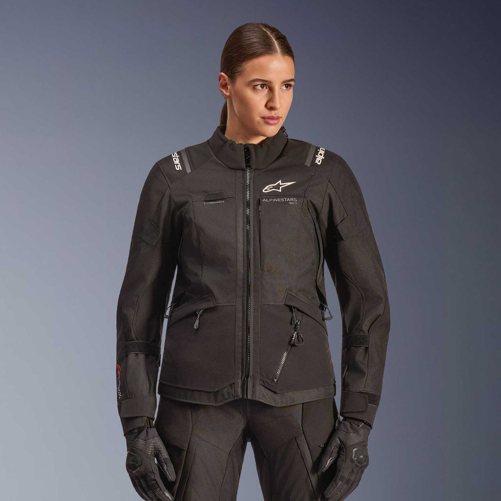 Alpinestars Women's Andes Drystar V4 Motorcycle Textile Jacket (Black)