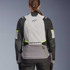 Alpinestars Women's Andes Drystar V4 Motorcycle Textile Jacket (Ice Grey/Dark Grey/Black/Yellow Fluo)
