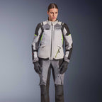 Alpinestars Women's Andes Drystar V4 Motorcycle Textile Jacket (Ice Grey/Dark Grey/Black/Yellow Fluo)