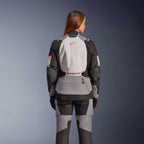 Alpinestars Women's Andes Drystar V4 Motorcycle Textile Jacket (Ice Grey/Dark Grey/Black/Coral Fluo)