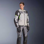 Alpinestars Women's Andes Drystar V4 Motorcycle Textile Jacket (Ice Grey/Dark Grey/Black/Yellow Fluo)