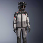Alpinestars Women's Andes Drystar V4 Motorcycle Textile Jacket (Ice Grey/Dark Grey/Black/Coral Fluo)