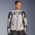 Alpinestars Women's Andes Drystar V4 Motorcycle Textile Jacket (Ice Grey/Dark Grey/Black/Yellow Fluo)
