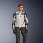 Alpinestars Women's Andes Drystar V4 Motorcycle Textile Jacket (Ice Grey/Dark Grey/Black/Yellow Fluo)