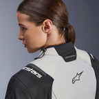 Alpinestars Women's Andes Drystar V4 Motorcycle Textile Jacket (Ice Grey/Dark Grey/Black/Yellow Fluo)