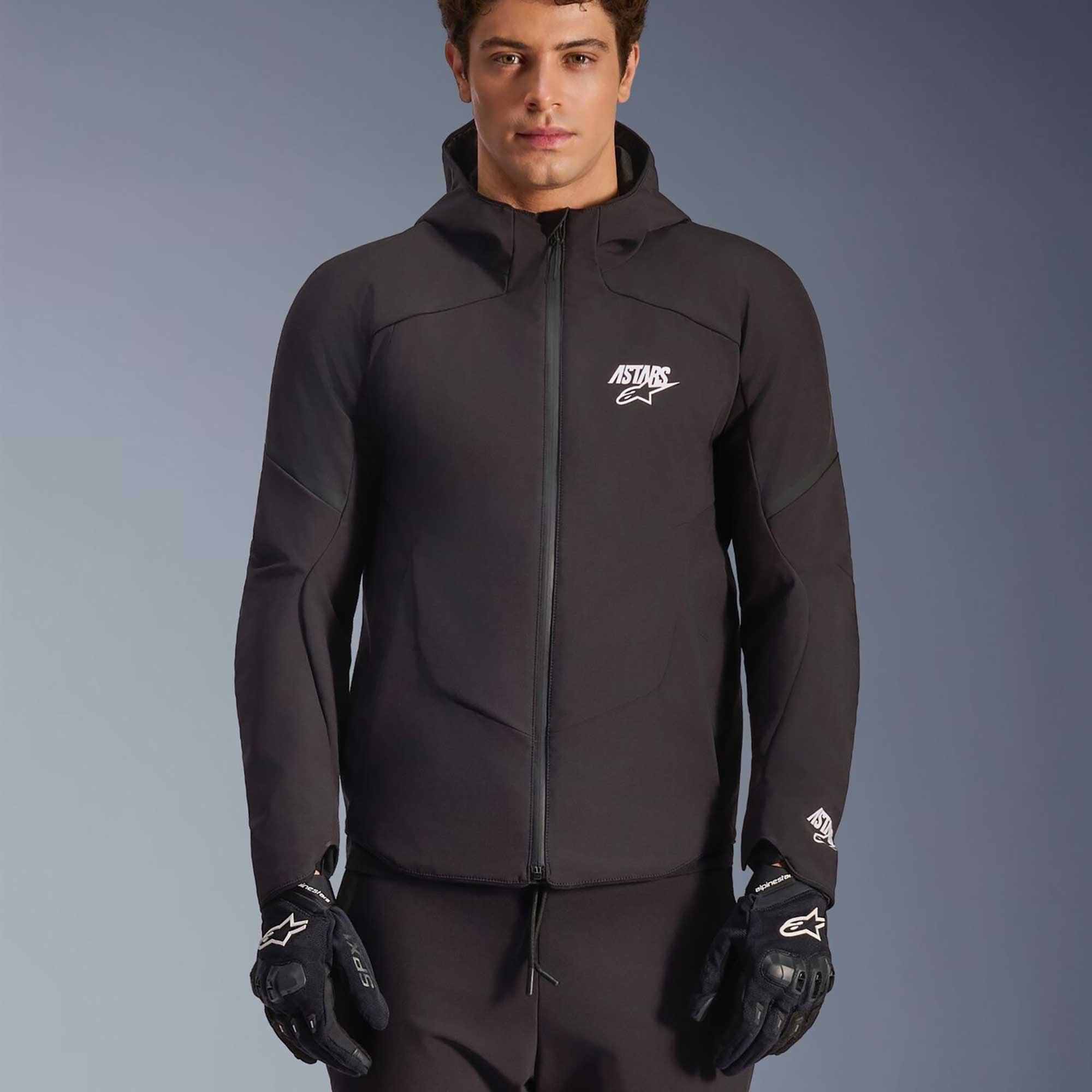 Alpinestars AeroShell WP Motorcycle Sports Urban Softshell Jacket (Black/Black)