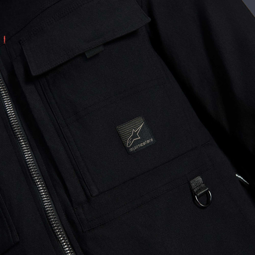 Alpinestars BRYON WR Overshirt Motorcycle Urban Textile Jacket (Black)