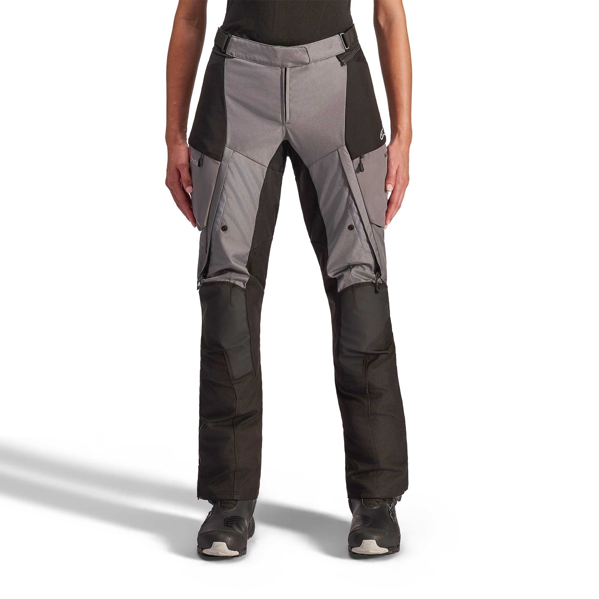 Alpinestars Women's Andes Drystar V4 Motorcycle Textile Pant (Black/Dark Grey)