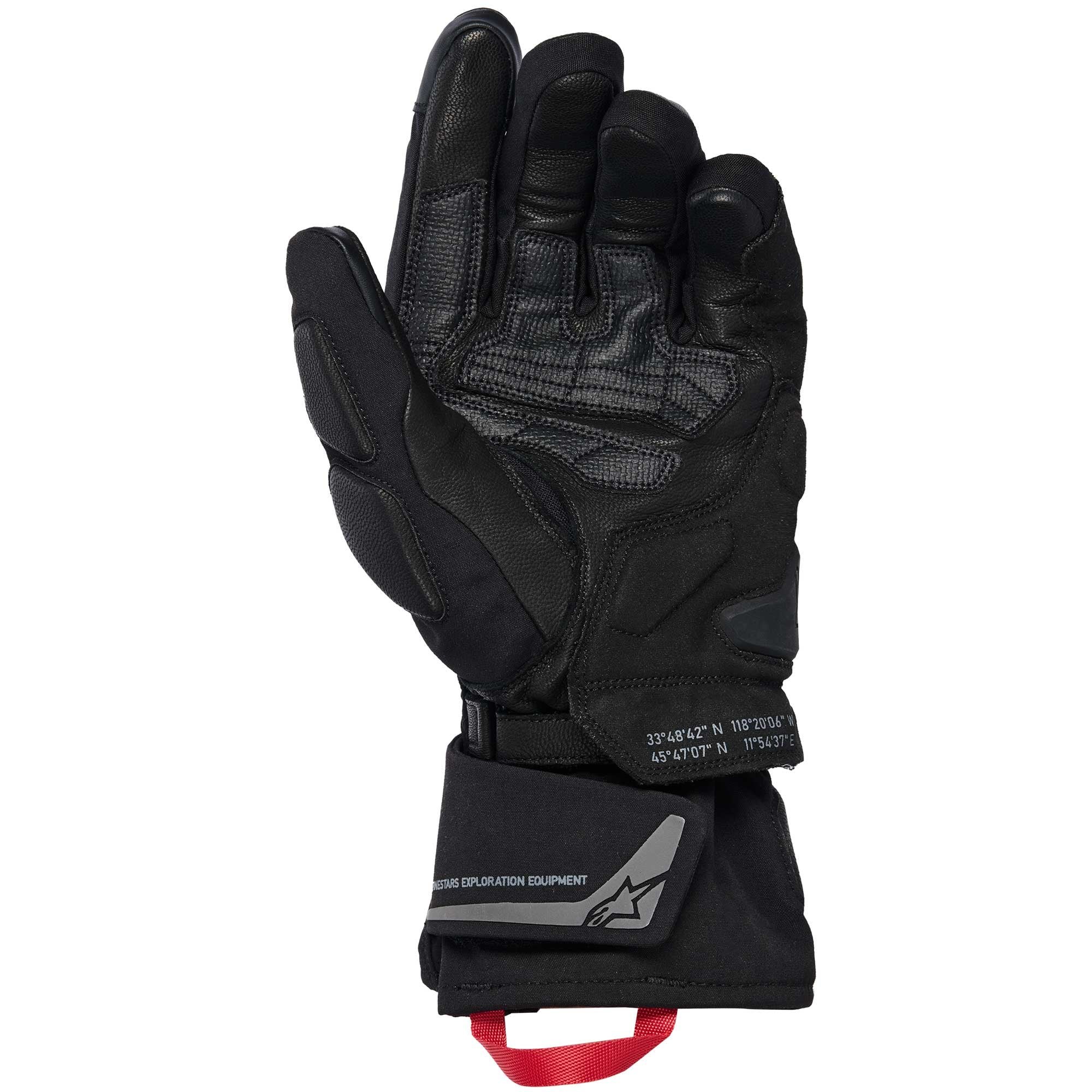 Alpinestars SP-R PRO Motorcycle Short Sports Leather Gloves (Black/Yellow Fluo)