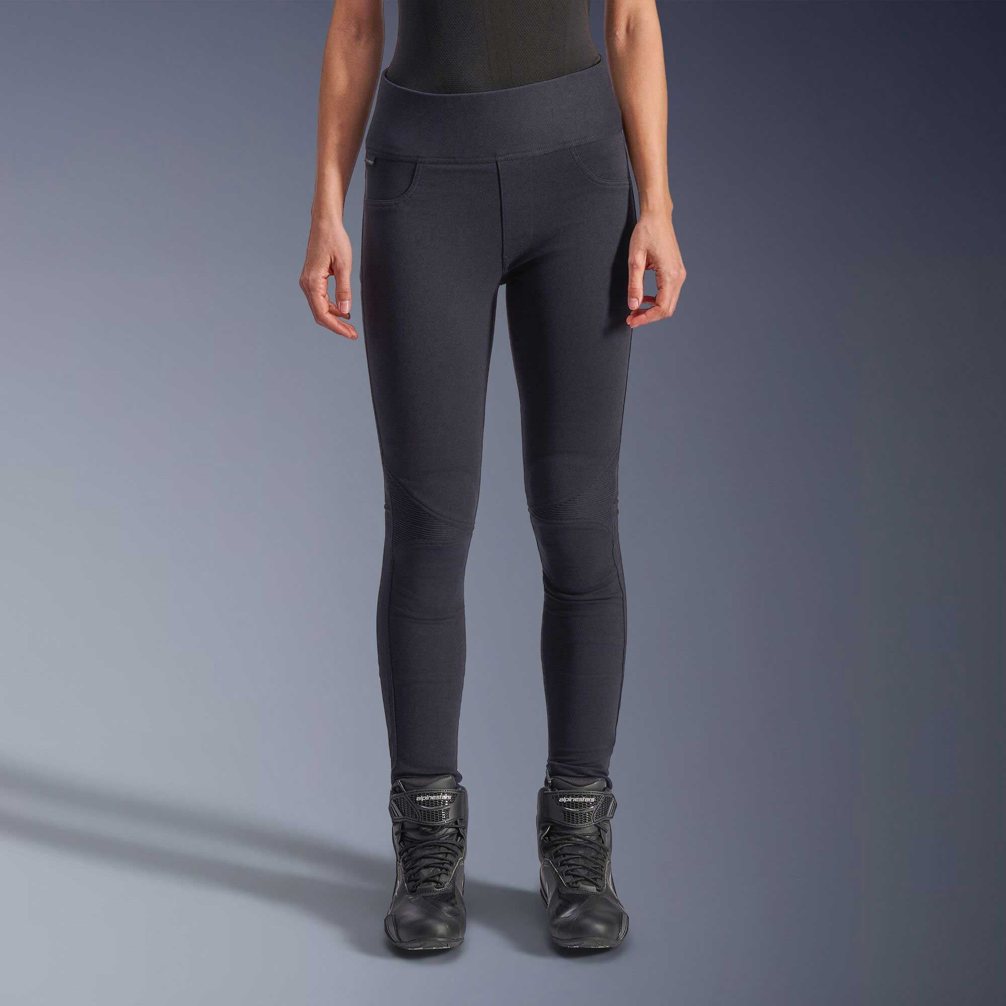 Alpinestars Stella FLEX-AST Leggings Women's Motorcycle Jeans (Black/Black)