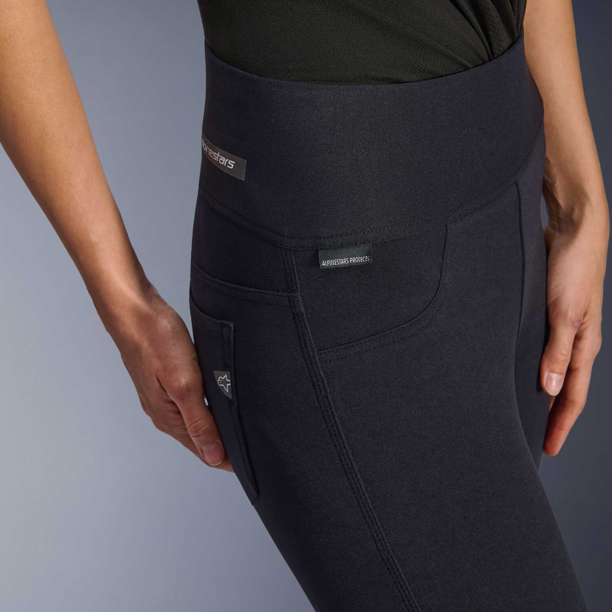 Alpinestars Stella FLEX-AST Leggings Women's Motorcycle Jeans (Black/Black) **Short Leg**