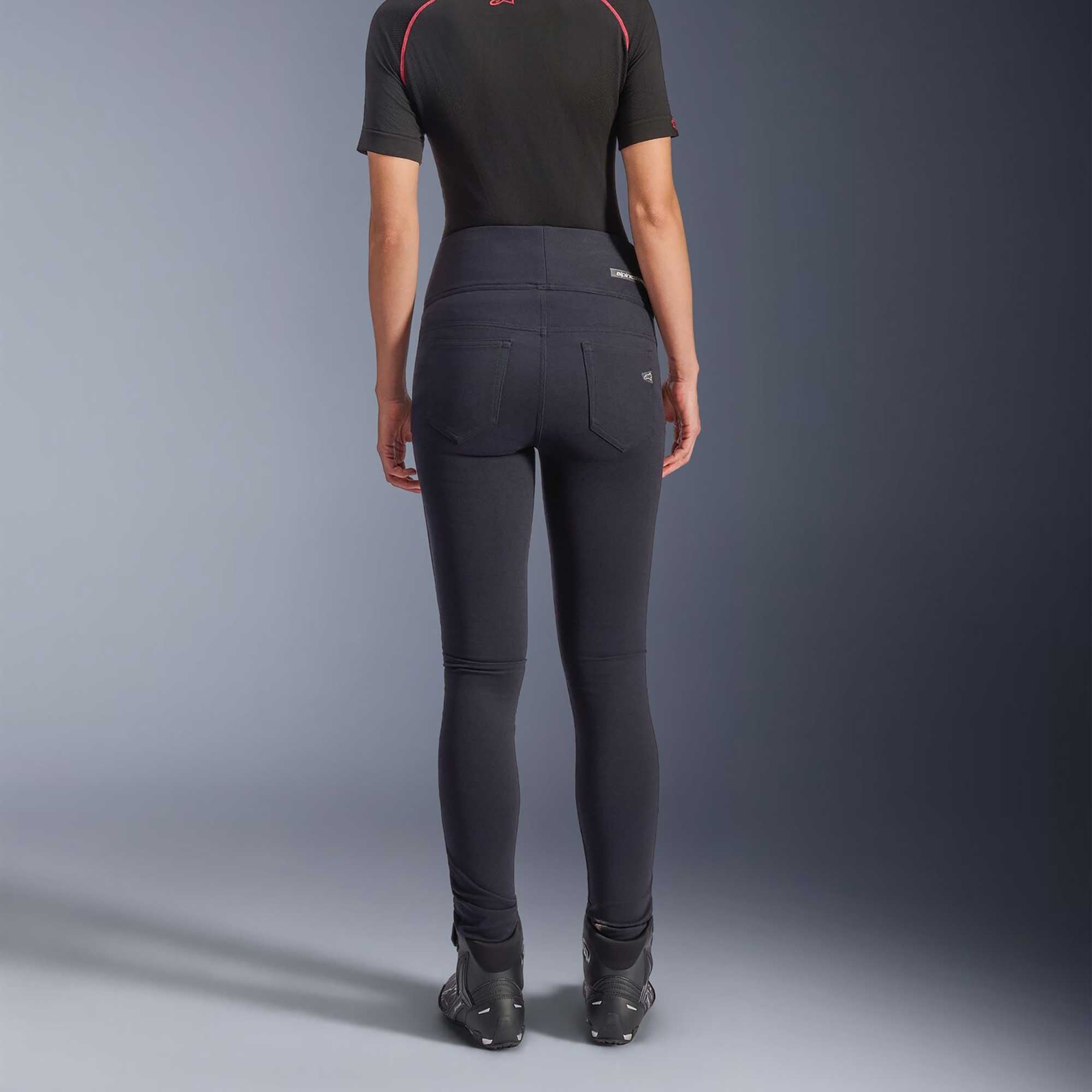 Alpinestars Stella FLEX-AST Leggings Women's Motorcycle Jeans (Black/Black) **Short Leg**