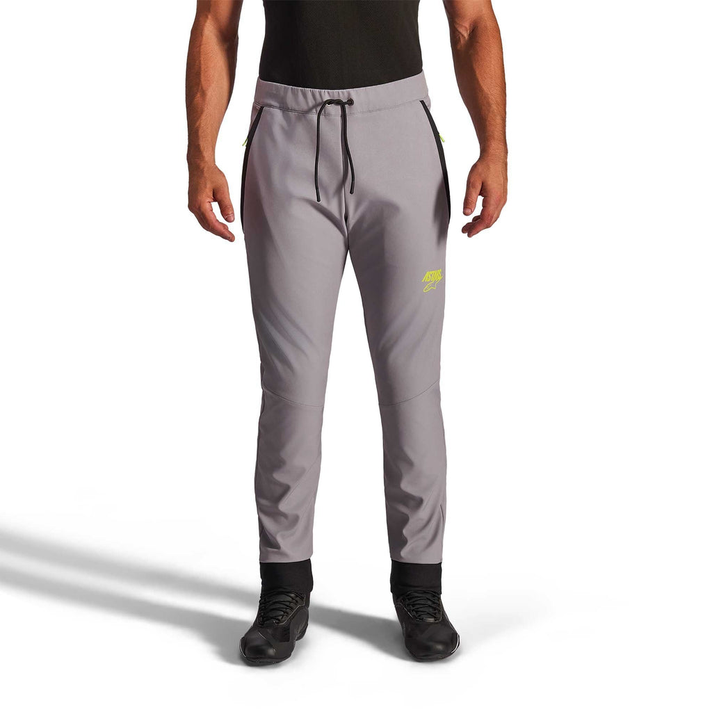 Alpinestars AeroShell Motorcycle Sports Urban Softshell Jogger (Mid Grey/Yellow Fluo)