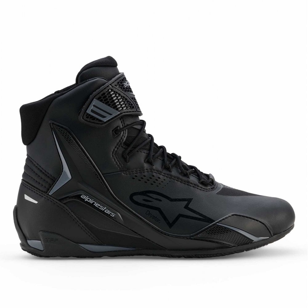Alpinestars Faster-4 DRYSTAR WP Motorcycle Riding Shoes (Black/Cool Grey)