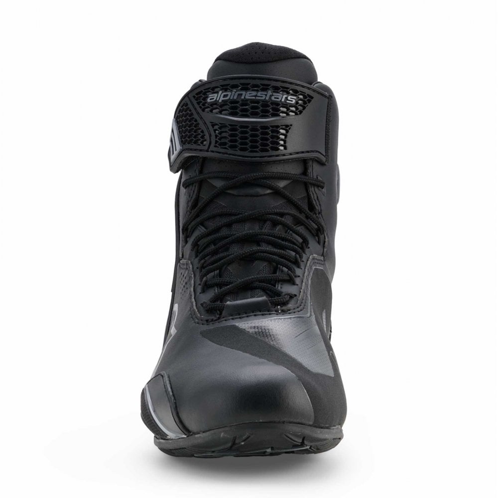 Alpinestars Faster-4 DRYSTAR WP Motorcycle Riding Shoes (Black/Cool Grey)