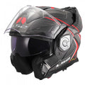 LS2 Motorcycle Touring Flip Over Helmet - FF901 Advant X - C Future (Red)