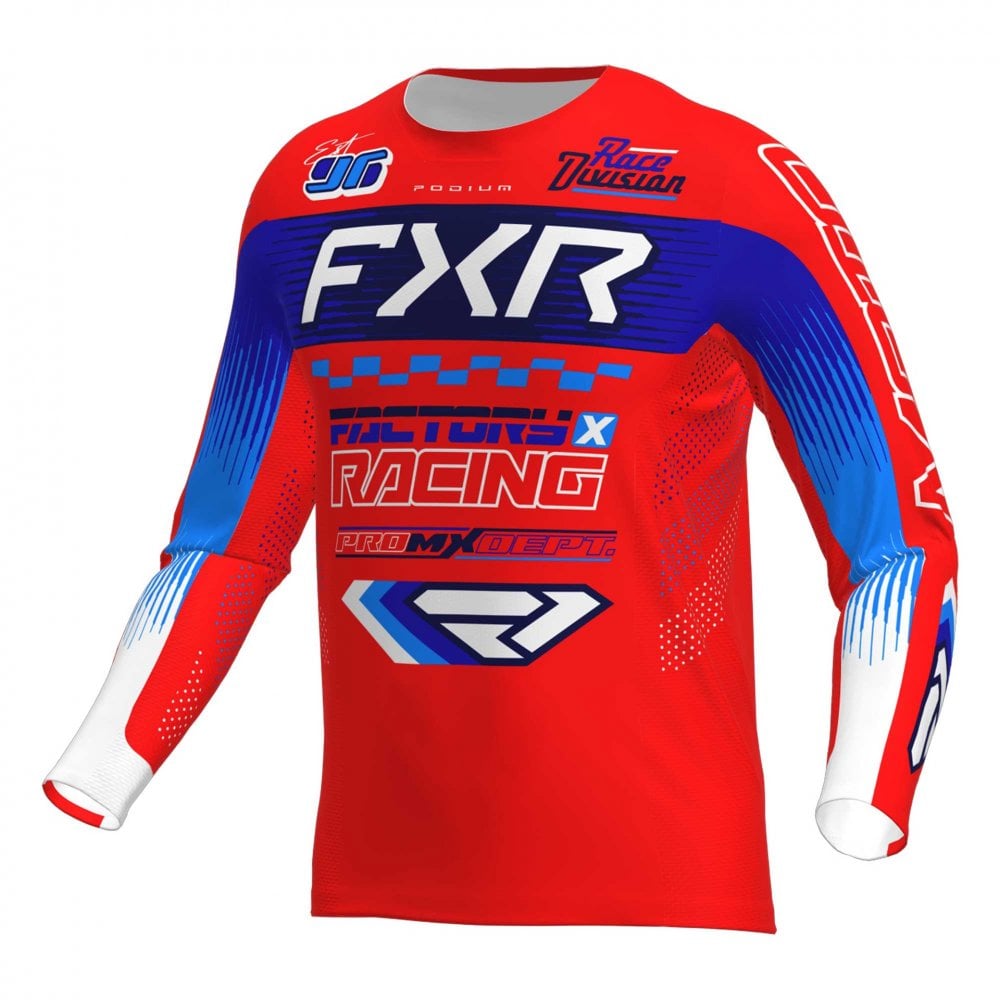 FXR (MX26) Jersey - PODIUM Gladiator (Red/Blue/White)