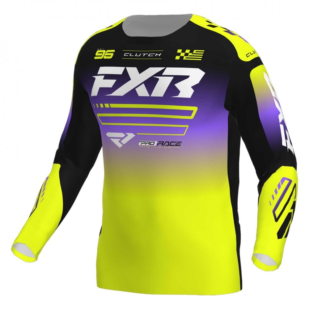 FXR (MX26) MX Jersey & Pant Kit Deal - CLUTCH (Hi Vis/Black/Purple)