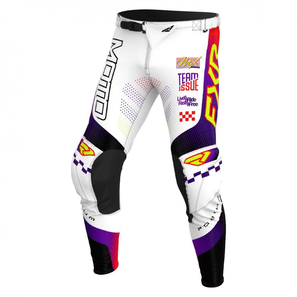 FXR (MX26) Youth MX Jersey & Pant Kit Deal - PODIUM (White/Purple/Red)