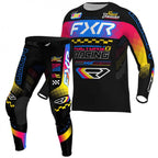 FXR (MX26) Youth MX Jersey & Pant Kit Deal - PODIUM (Black/Blue/Razz)