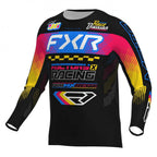 FXR (MX26) Youth MX Jersey & Pant Kit Deal - PODIUM (Black/Blue/Razz)