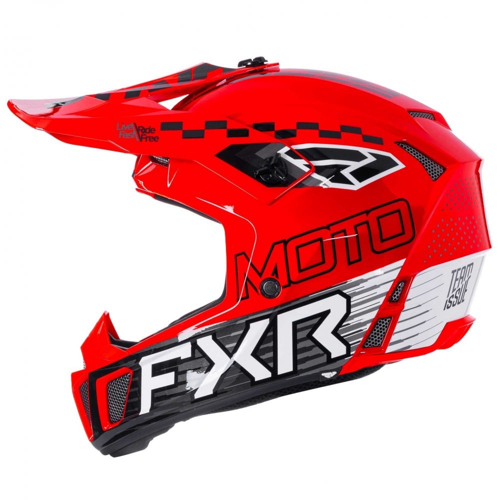 FXR (MX26) Youth Helmet - Clutch (Red)