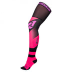 FXR (MX26) Socks - KNEE BRACE (Razz/Black)