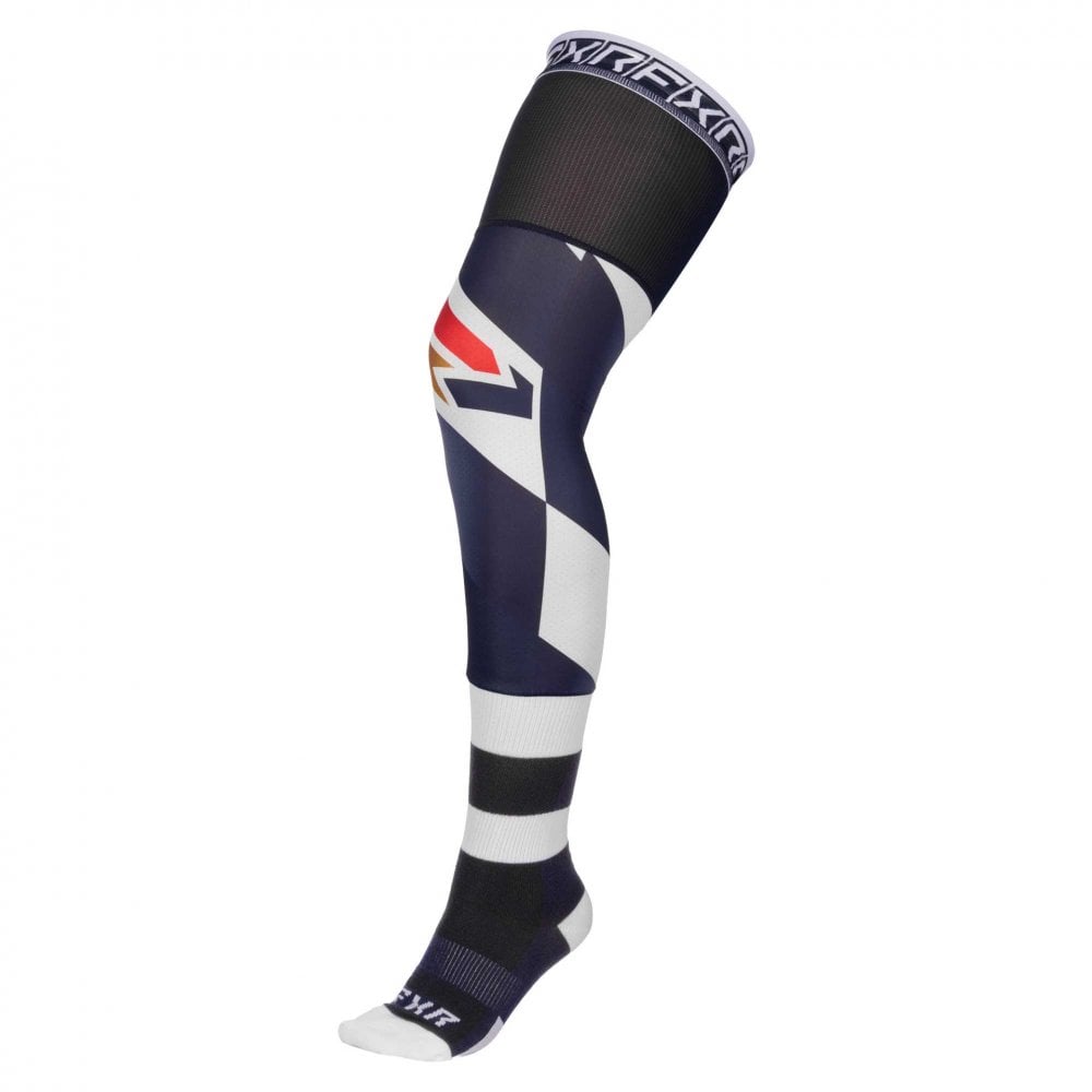 FXR (MX26) Socks - KNEE BRACE (Midnight/White)