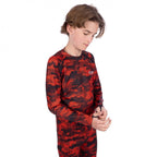 FXR (MX26) Youth Base Layers - Atmosphere 2 Piece (Red Hex)