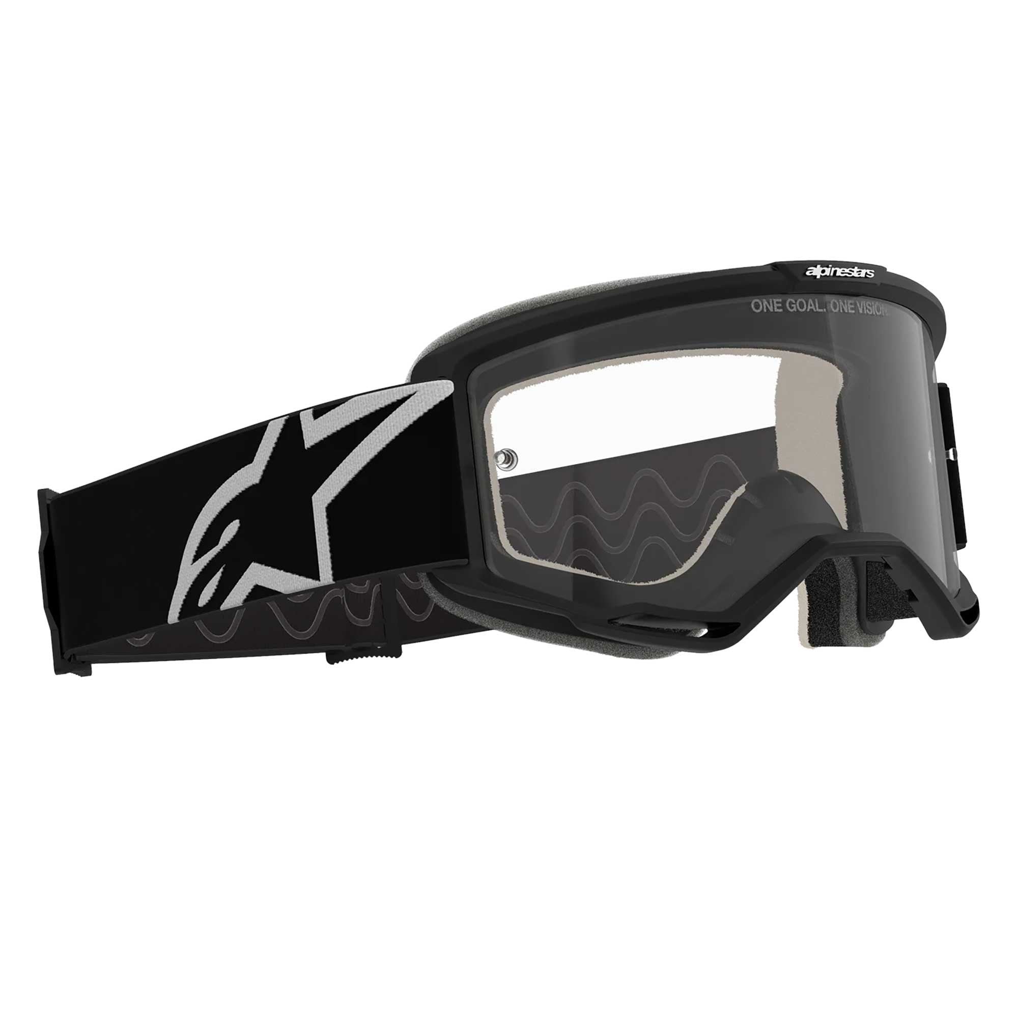 Alpinestars MX | MTB Vision 5 Goggles CORP (Black) Clear Lens