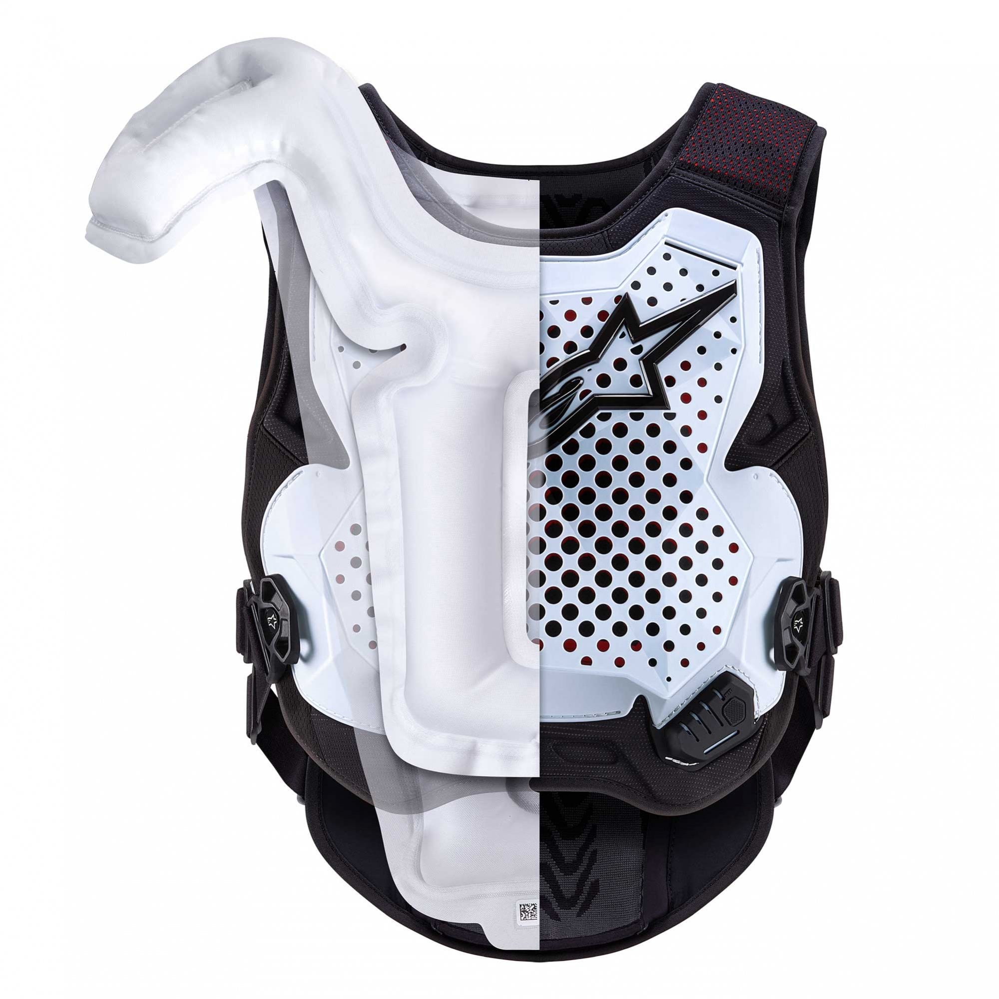 Alpinestars (Air Bag) System - Tech-Air MX Chest & Back Armour (White)