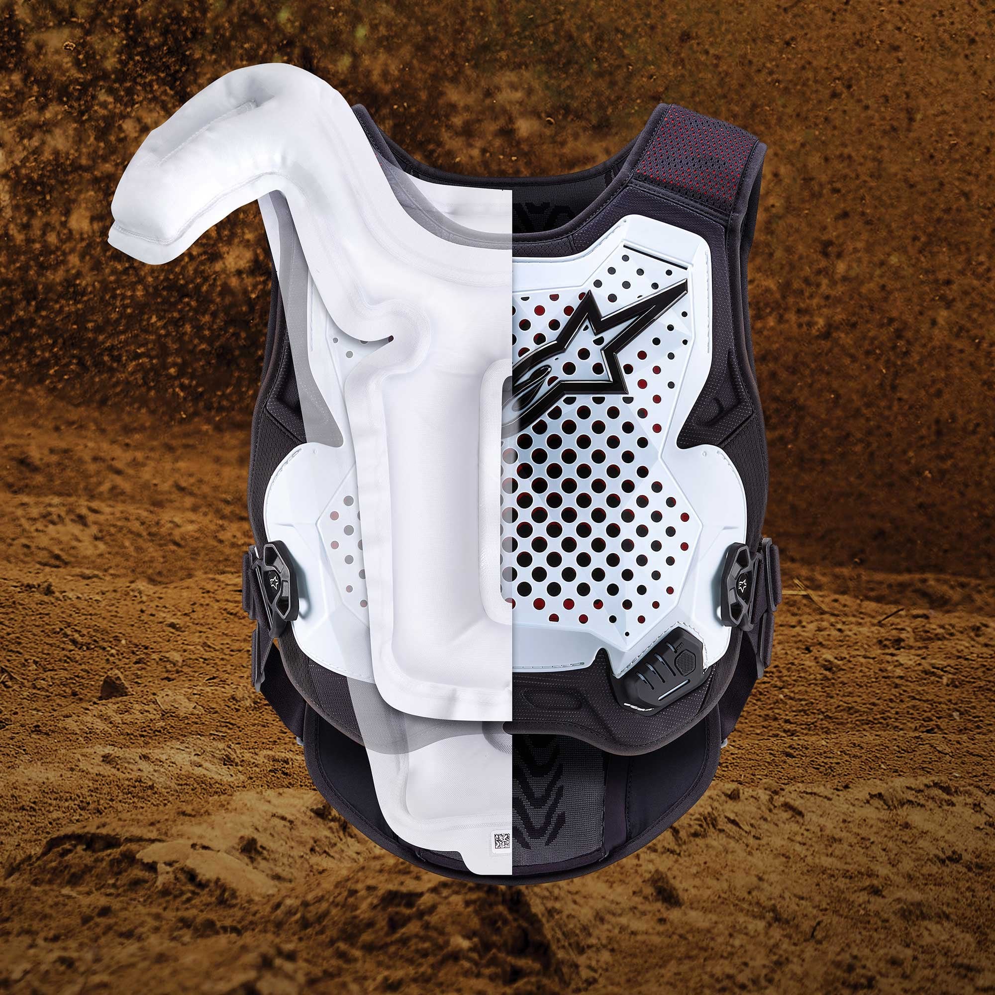 Alpinestars (Air Bag) System - Tech-Air MX Chest & Back Armour (White)