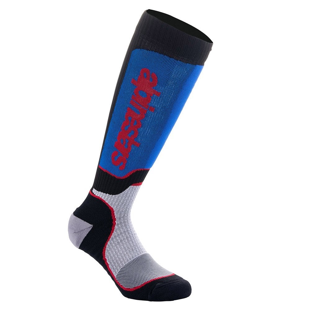 Alpinestars (MX26) Socks - MX Plus (Black/White/Royal Blue)
