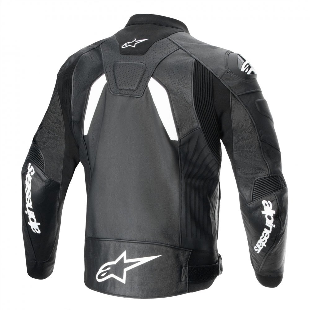 Alpinestars GP Plus R V4 Airflow Motorcycle Leather Jacket (Black/White)