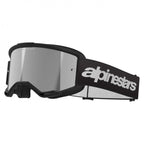 Alpinestars Vision 3 WORDMARK MX Goggles (Black) Mirror Silver Lens