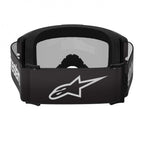 Alpinestars Vision 3 WORDMARK MX Goggles (Black) Mirror Silver Lens