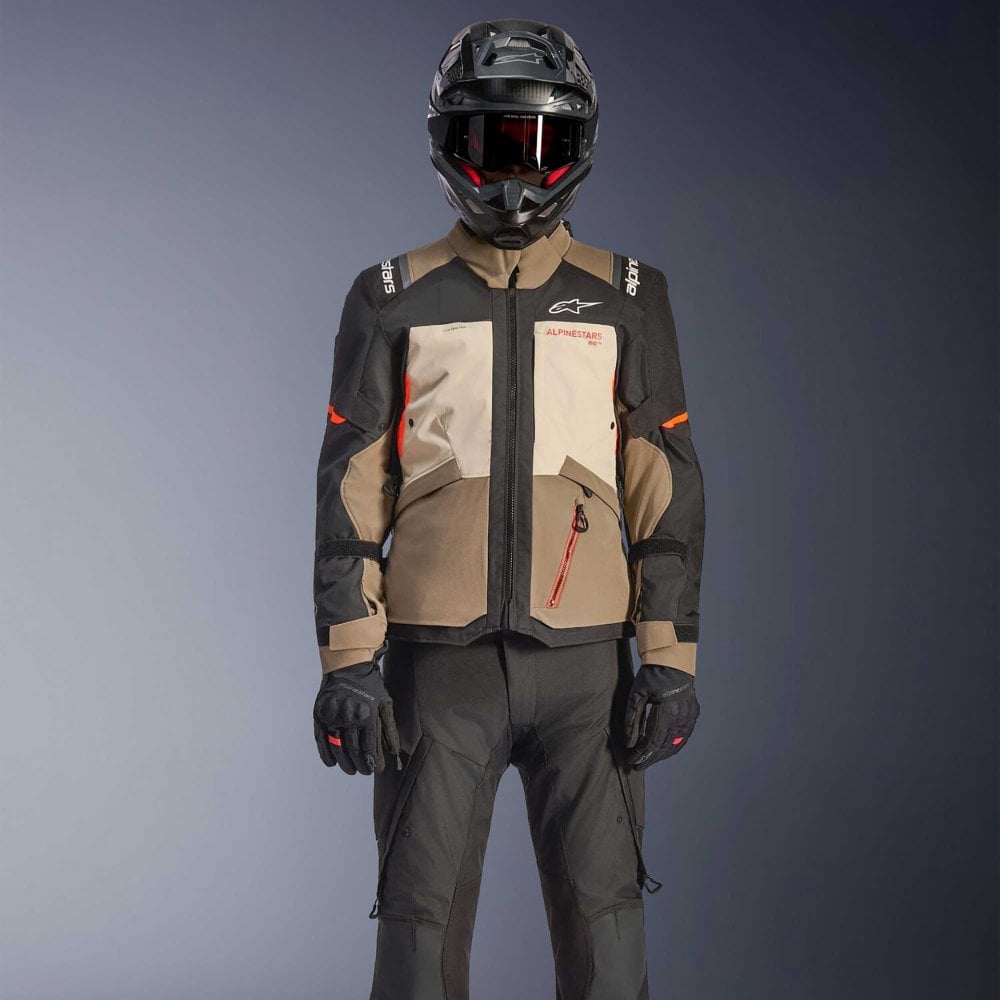 Alpinestars Andes Drystar V4 Motorcycle Adventure Textile Jacket (Wallnut/Mastic/Black)