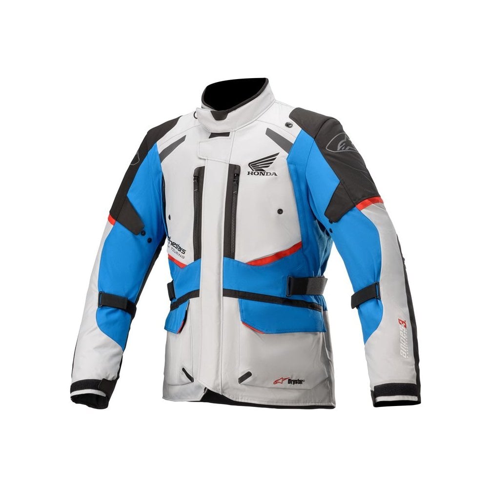Alpinestars (SALE) Honda Jacket, Textile - Andes V3 - (Ice Grey Blue/Bright Red)
