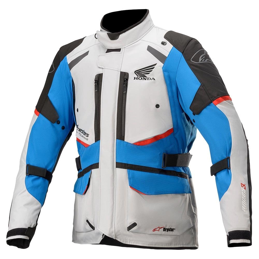 Alpinestars (SALE) Honda Jacket, Textile - Andes V3 - (Ice Grey Blue/Bright Red)