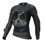 Alpinestars Women's Bionic Action V2 Motocross Armoured Protection Jacket (Black/Cyan)
