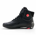 Alpinestars Women's Faster-4 DRYSTAR WP Motorcycle Riding Shoes (Black/Grey/Coral Fluo)